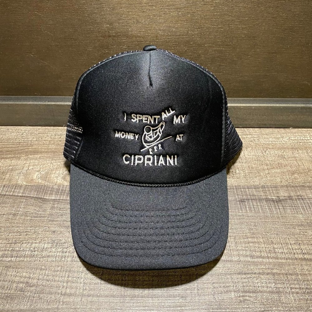 Cipriani Trucker Style with Rope on Black Snapback Hat